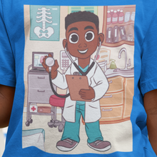 African American Doctor T-Shirt for Boys (African American Boy / Black Boy)