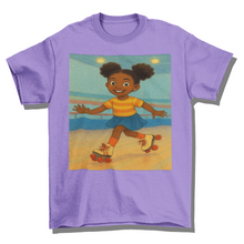 African American Girl Roller Skating (Black Girl Roller Skating)