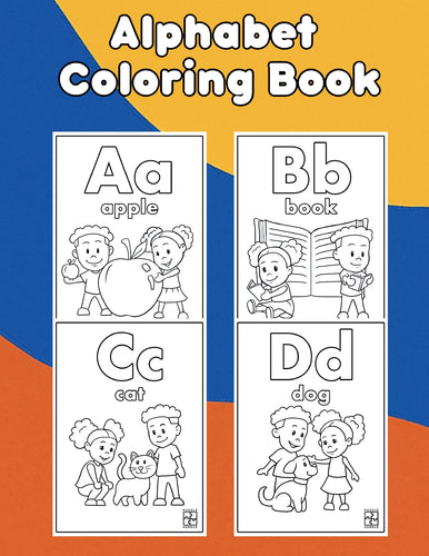 ABC Alphabet Coloring Book for Black kids. Inspire early learning and confidence with diverse, educational coloring pages made for young learners.