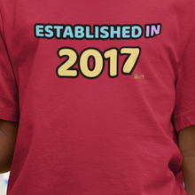 Back to School "Established in 2017" Age, Birthday, Grade, Girls T-shirt