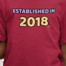Back to School "Established in 2018" Age, Birthday, Grade, Girls T-shirt