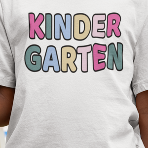 Back to School "KINDERGARTEN" T-shirt for Girls