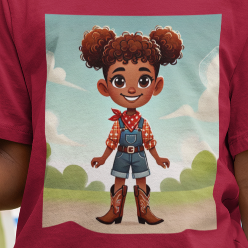 Cowgirl T-shirt (African American Cowgirl / Black Cowgirl)