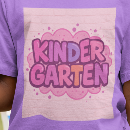First Day of Kindergarten Shirt – Girls Graffiti Style