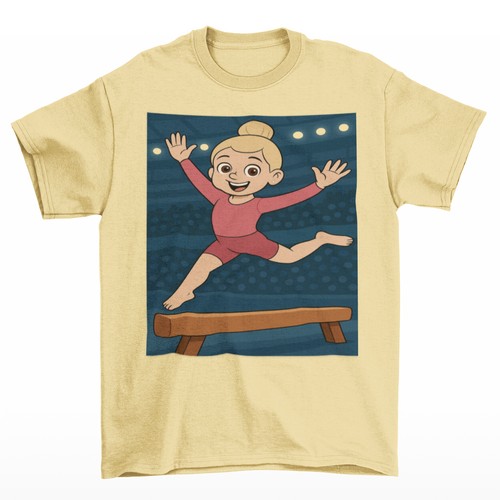 Girls Gymnastics Shirt – Strong and Confident