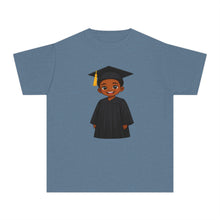 Kindergarten and pre-k graduation shirt for Black boys and African American boys. Representation-first design from Puzzle Huddle, a Black-owned children's brand based in Washington, DC.