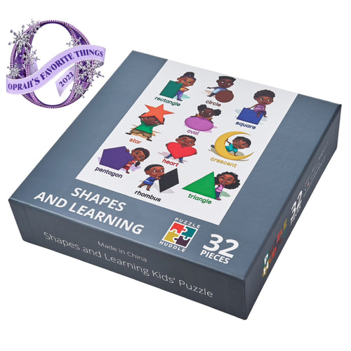 Shapes and Learning Floor Puzzle (23in x 30in w/32 pieces)