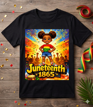Juneteenth Fireworks T Shirt for Girls | Juneteenth 1865 Shirt | Black History Shirt for Kids