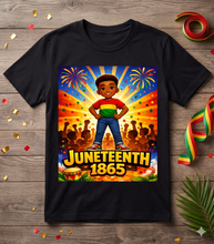 Juneteenth T Shirt for Boys Fireworks Design | Juneteenth 1865 Kids Shirt | Black History Tee