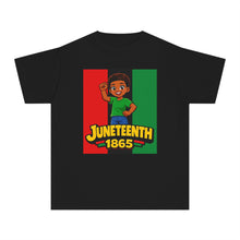 Juneteenth t shirt for boys featuring Powerful Juneteenth design with 1865 text, Black history shirt for kids, African American pride tee