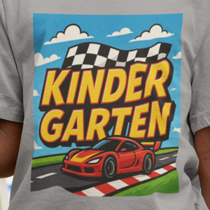 Kindergarten Back to School Race Car T-Shirt for Boys