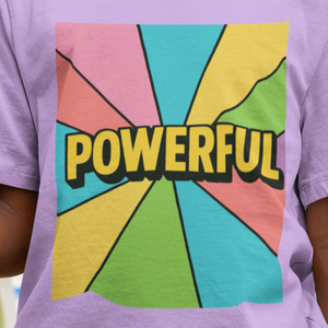 "POWERFUL" Affirmation T-Shirt for Girls