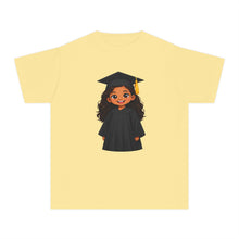 Kindergarten and pre-k graduation shirt for Hispanic girls and Latina girls. Representation-first design from Puzzle Huddle, a children's brand celebrating diversity in early childhood education.