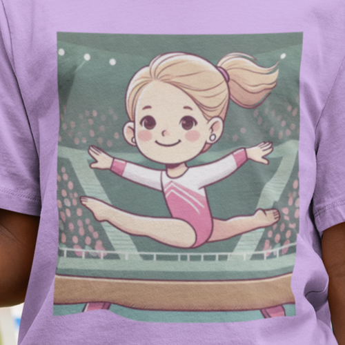 Strong Gymnastics T-Shirt for Girls