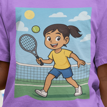Young Tennis Player T-Shirt for Girls