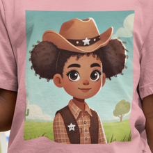 Youth - Cowgirl T-shirt (African American Cowgirl / Black Cowgirl)