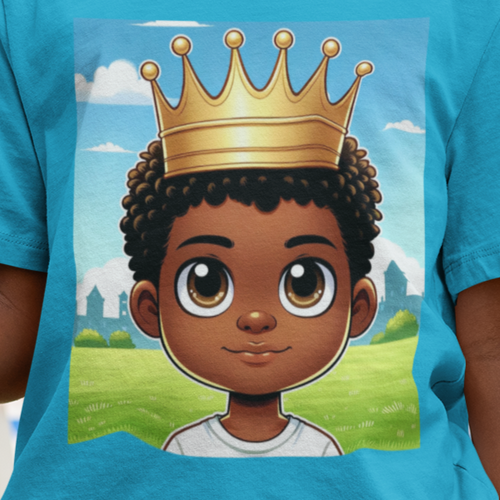 Youth - Young King T-Shirt (African American / Black Boy)