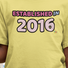 Back to School "Established in 2016" Age, Birthday, Grade, Girls T-shirt