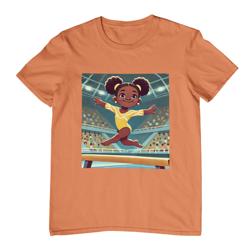 Black Girl Gymnastics T-Shirt African American