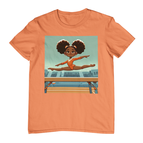 Black Girl Gymnastics T-Shirt African American