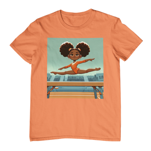 Black Girl Gymnastics T-Shirt African American