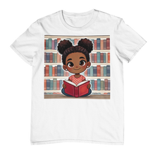 Youth - Young Reader Midweight T-Shirt (African American / Black Girl)