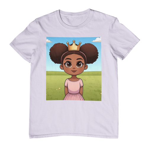 Youth - Young Queen Midweight T-Shirt (African American / Black Girl)