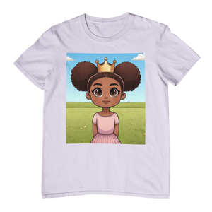 Youth - Young Queen Midweight T-Shirt (African American / Black Girl)