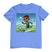 African American Black Boy Soccer TShirt