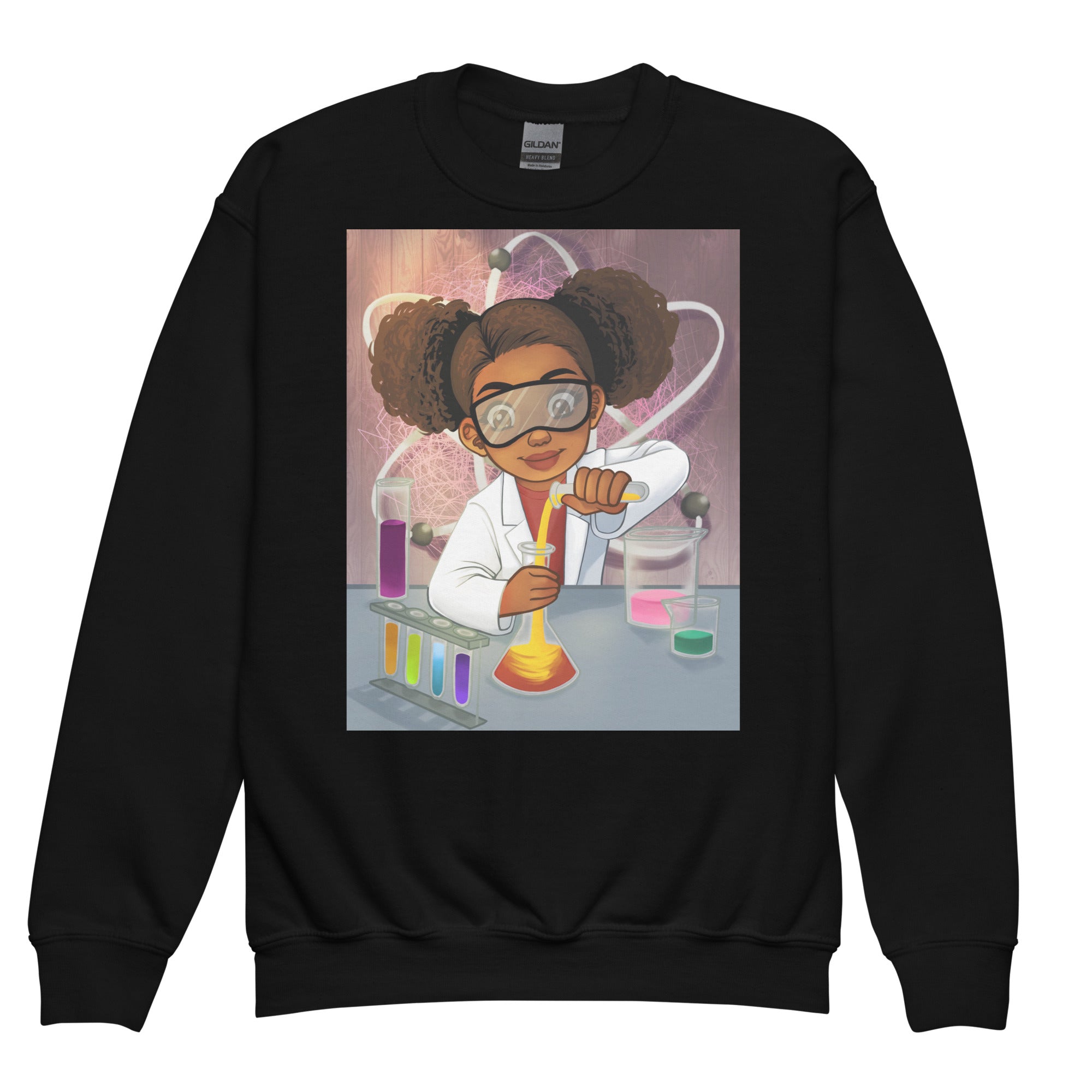 Youth - Future Scientist Girl Crewneck Sweatshirt