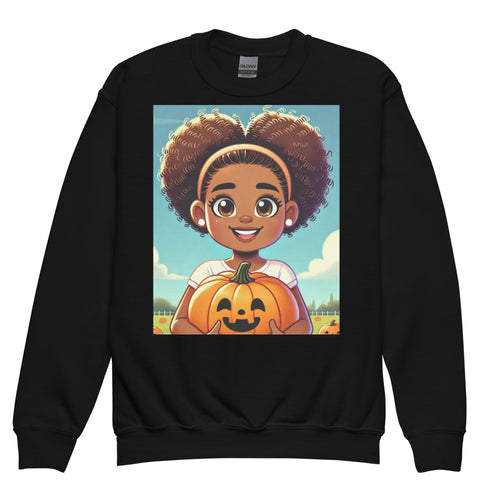 Youth - Fall Pumpkin Crewneck Sweatshirt