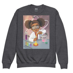 Youth - Future Scientist Girl Crewneck Sweatshirt