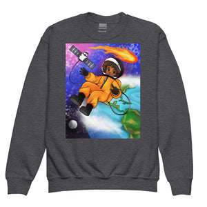 Youth - Space Explorer Girl Crewneck Sweatshirt