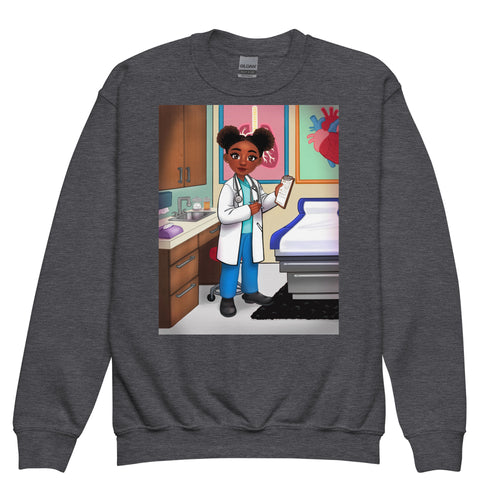 Black Girls Sweatshirt Doctor / African American Girls Sweatshirt Doctor