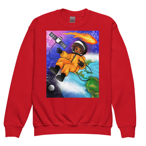 Youth - Space Explorer Girl Crewneck Sweatshirt