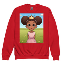 Back Girl Princess Sweatshirt / African American Girl Princess Sweatshirt