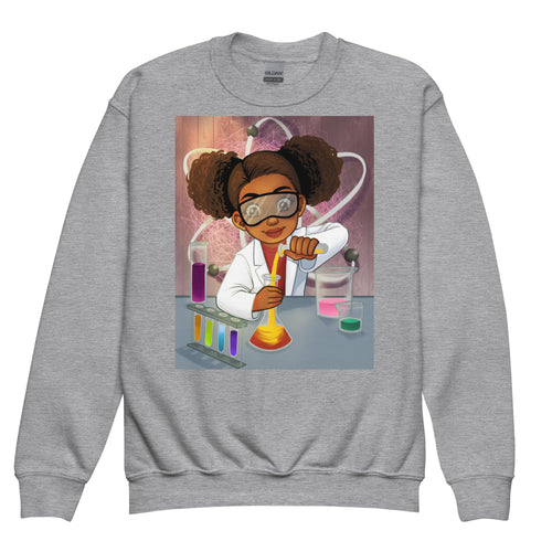 Black Girls Sweatshirt Scientist STEM / African American Girls Scientist STEM