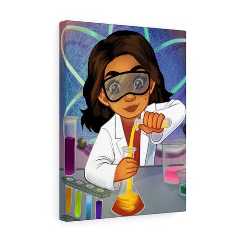 Scientist Girl Canvas Wraps (12in x 16in)