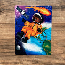 Black Girl Astronaut Puzzle (9in x 12in, 15 Pieces) – African American Girl Space STEM Puzzle for Preschool & Kindergarten