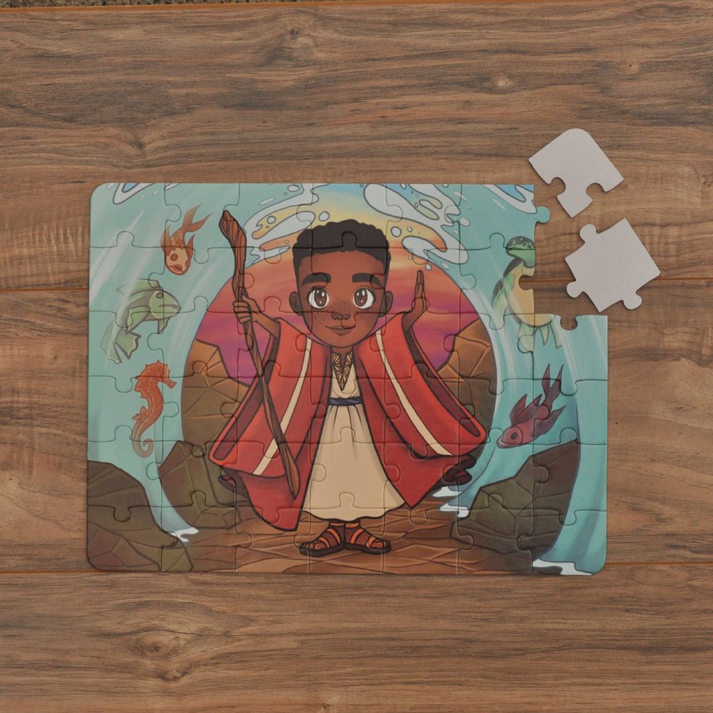 Boy Moses Kids' Puzzle (10.5in x 14in w/42pieces)