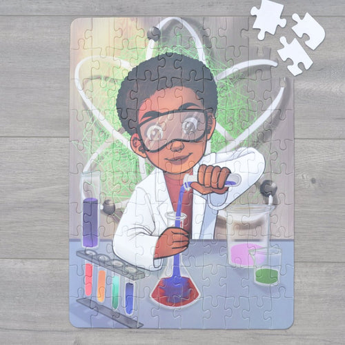 XL Chemistry Boy Kids' Puzzle (14in x 19.5in w/100 Pieces)