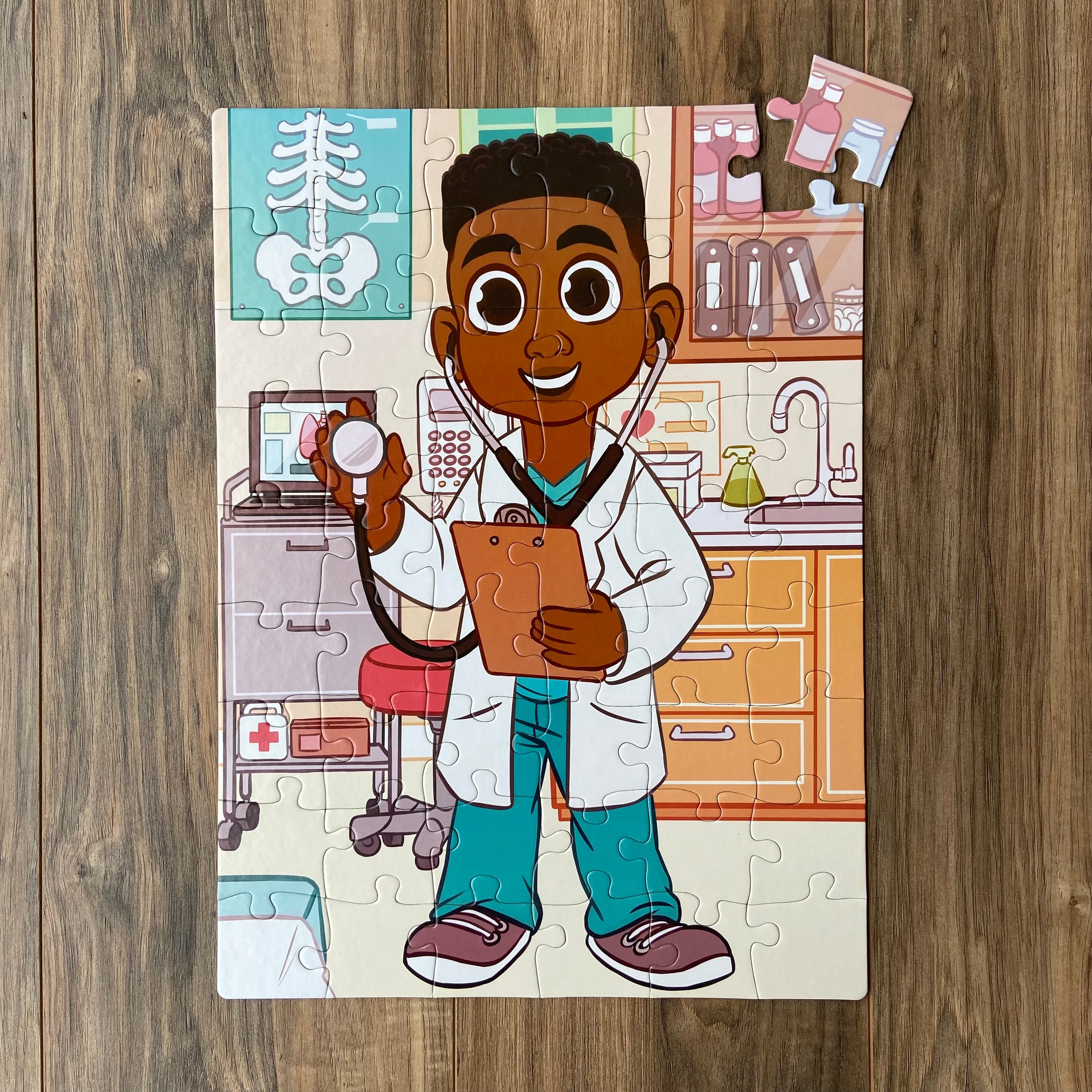 Large Boy Doctor Puzzle (12in x 16.5in w/54 Pieces)