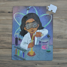 Latina Girl Scientist Puzzle – STEM Jigsaw for Kids (42 Pieces)