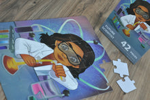 Latina Girl Scientist Puzzle – STEM Jigsaw for Kids (42 Pieces)