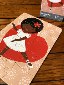 DAMAGED BOX - Ballerina Love Puzzle (9in x 12in w/15 pieces)