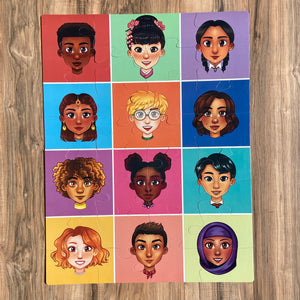Diversity Love Floor Puzzle (23in x 30in w/32 pieces)