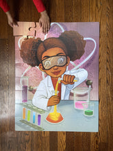 DAMAGED BOX - Chemistry Girl Floor Puzzle (23in x 30in w/32 pieces)