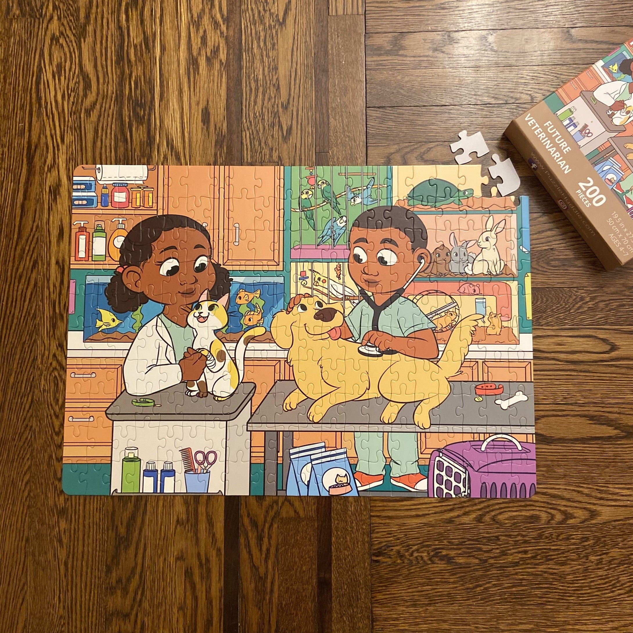 DAMAGED BOX XXL Veterinarian Kids' Puzzle (19.5in x 27.5in w/200 Pieces)