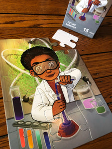 Chemistry Boy Puzzle (9in x 12in w/15 pieces)