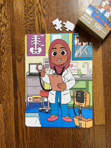 XL Muslim Doctor Puzzle (14in x 19.5in w/100 Pieces)